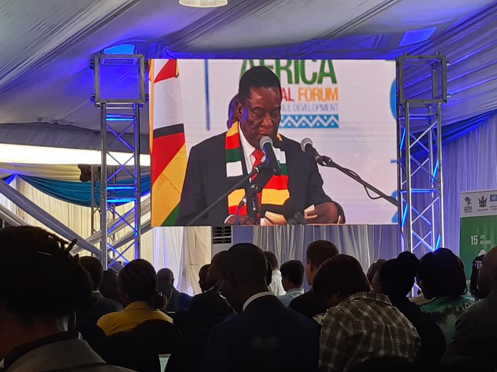MichaelAboneka's tweet photo. The President of the Republic of Zimbabwe giving his speech at the #ARFSD2020 #AfricaWeWant #RatifyACDEGUG @africa_wewant @actionaiduganda https://t.co/HazVkpxHSW