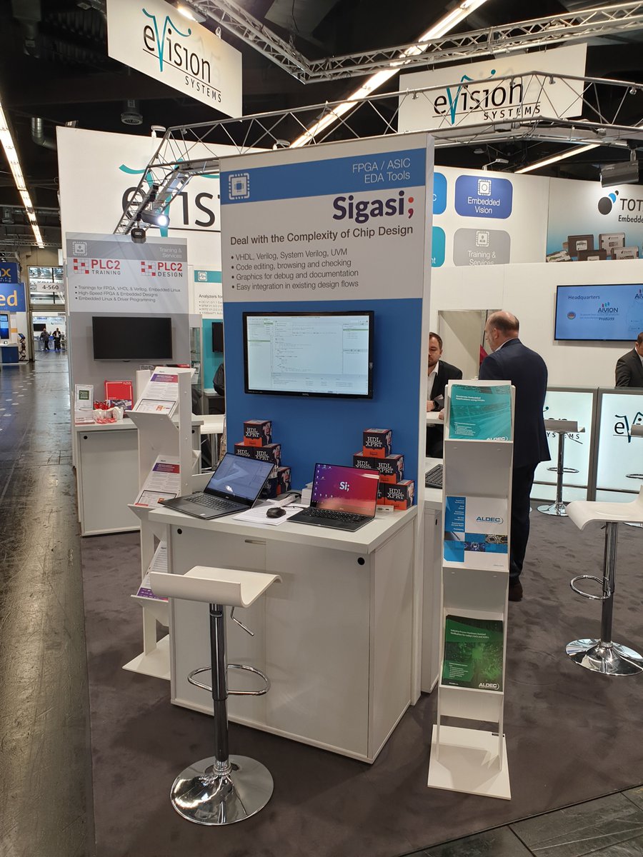 Sigasi's tweet image. We are at #EmbeddedWorld2020 in Nuremberg and hope to see you there.
You can find us in Hall 4 / 4-560, we brought some cool giveaways!