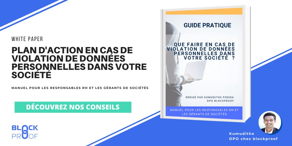 Blockproof_info's tweet photo. Voici un guide très pratique pour mettre en place un plan d'action en cas de violation de donnés dans votre société
https://t.co/Jvkvl8kjDJ
#grpd #donnés #privacity #cnil #whitepaper https://t.co/aJrW4kT0Aa