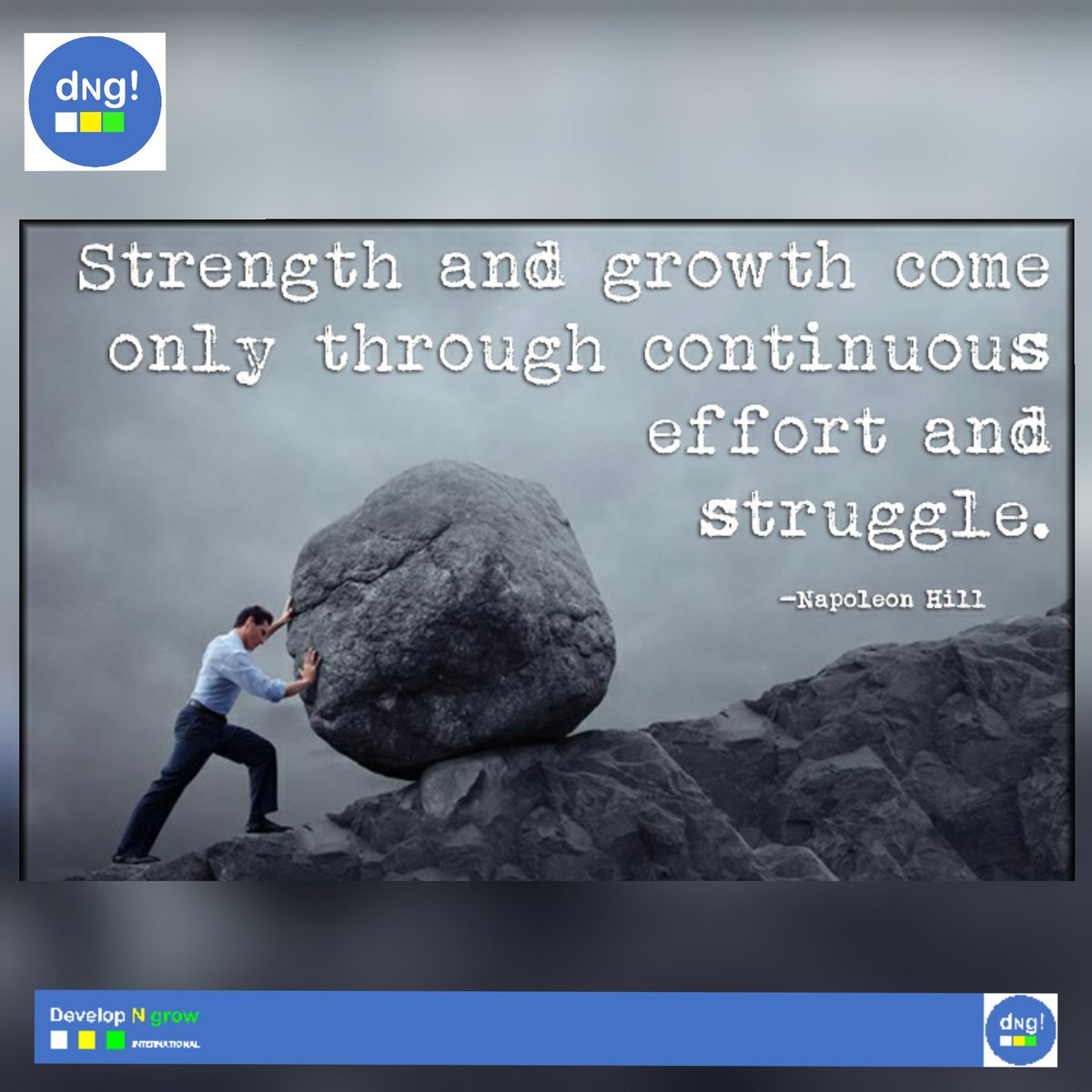 developngrow1's tweet image. "Strength and growth come only through continuous effort and struggle." #NapoleanHill
#developngrow
@DevelopNgrow