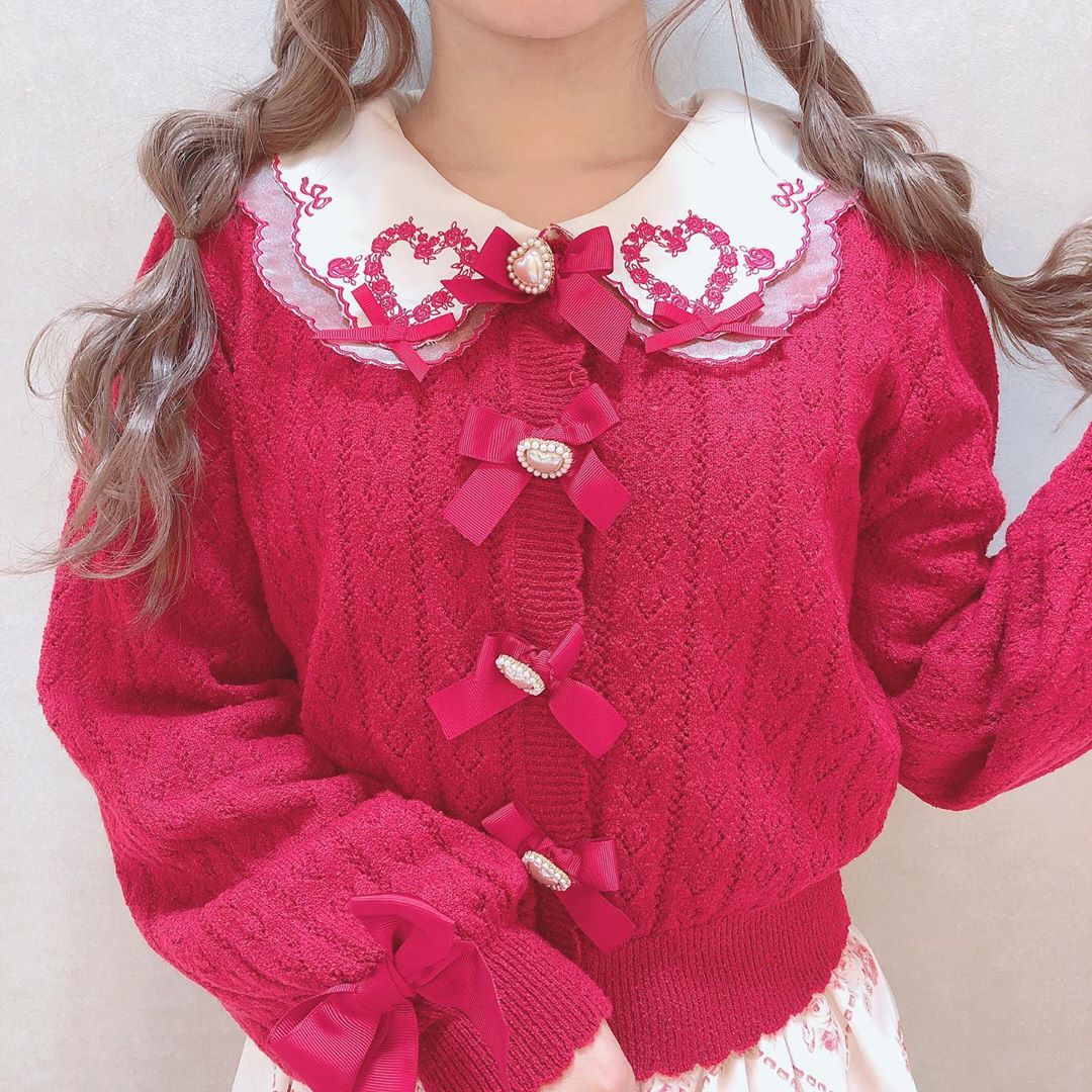⭐️匿名配送⭐️LIZLISA リズリサ 透かし編み カーディガン ピンク LIZ LISA on X: