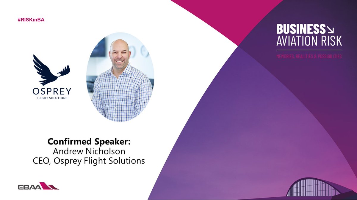 Osprey_fs_news's tweet photo. How can innovation in risk management make aviation operations safer?
Find out from Andrew Nicholson, CEO, at next week's #RiskinBA event, hosted by @EBAAorg .
https://t.co/U9tXTQGdbr
#EBAA #businessaviation #riskmanagement #avsec #informationsharing #ospreyfs #future https://t.co/uboPLjkhj5
