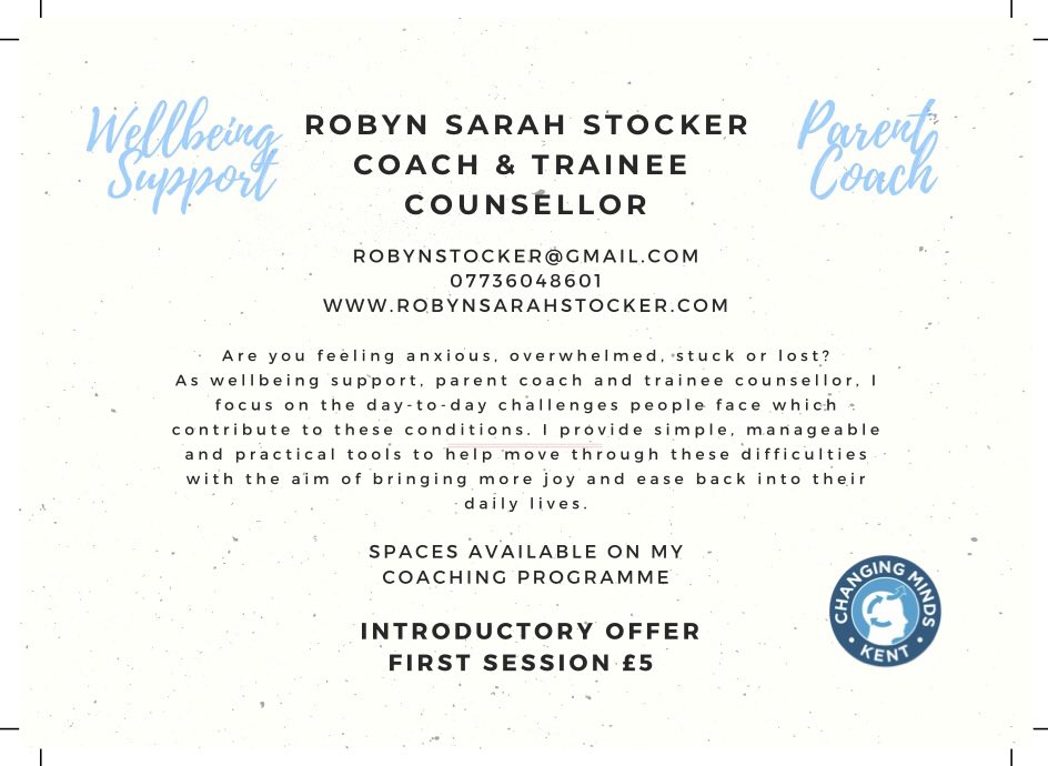 Changingmindskent (@changingmindsk1) on Twitter photo Morning all! We are delighted to be launching a brand new 1-2-1 wellbeing support service starting 9th March in partnership with <a href="/RobynStocker/">Robyn Sarah Stocker</a> If you need someone to talk to, a friendly face, support & advice please do get in the touch #mentalhealth #wellbeing #commuinity Morning all! We are delighted to be launching a brand new 1-2-1 wellbeing support service starting 9th March in partnership with <a href="/RobynStocker/">Robyn Sarah Stocker</a> If you need someone to talk to, a friendly face, support & advice please do get in the touch #mentalhealth #wellbeing #commuinity