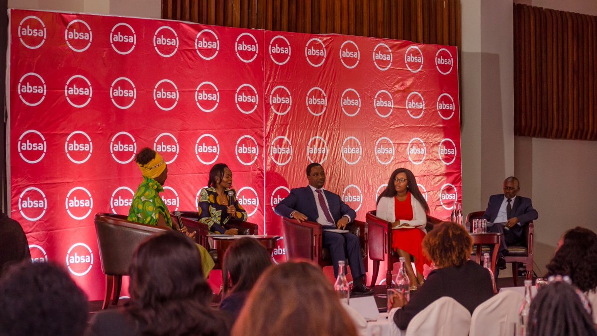 AbsaKenya's tweet photo. Our first panelist of the day discussing: Enhancing the participation of women in local trade. 

#SheTradesKE #AbsaKE https://t.co/rizHflEmPO