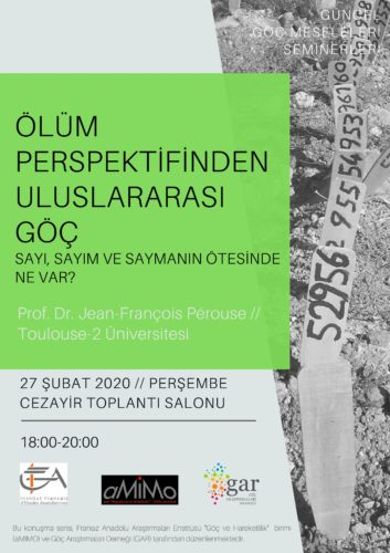 odmanasli's tweet photo. Bu perşembe #Amimo Seminerleri'nde @AGRIDAGAGRIDAG2 sunumu:
« Ölüm perspektifinden uluslararası göç : Sayı, sayım ve saymanın ötesinde ne var ? »
18.00'de #CezayirToplantıSalonu
https://t.co/ssPxu6Cffd https://t.co/a3JWIXFfjo