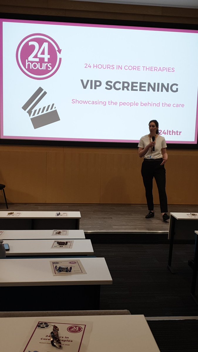 Enjoying the VIP Screening of #24lthtr <a href="/LancsHospitals/">Chorley & Royal Preston</a>. Amazing to see the collaborative work of Physiotherapists, Occupational Therapists and assistants to provide patient centered care with passion and skill.