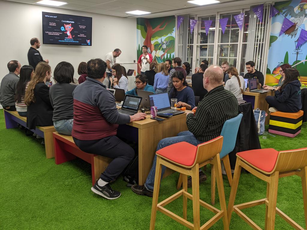 amdcavallaro's tweet image. Mike, it was great to chat with you yesterday - thanks and congratulations on your efforts for coming to @gdgcloud + @codemortals + #womentechmakers #angularbootcamp in spite of having your leg immobilised. Do count on us to bring you the pizza while you&apos;re recovering!