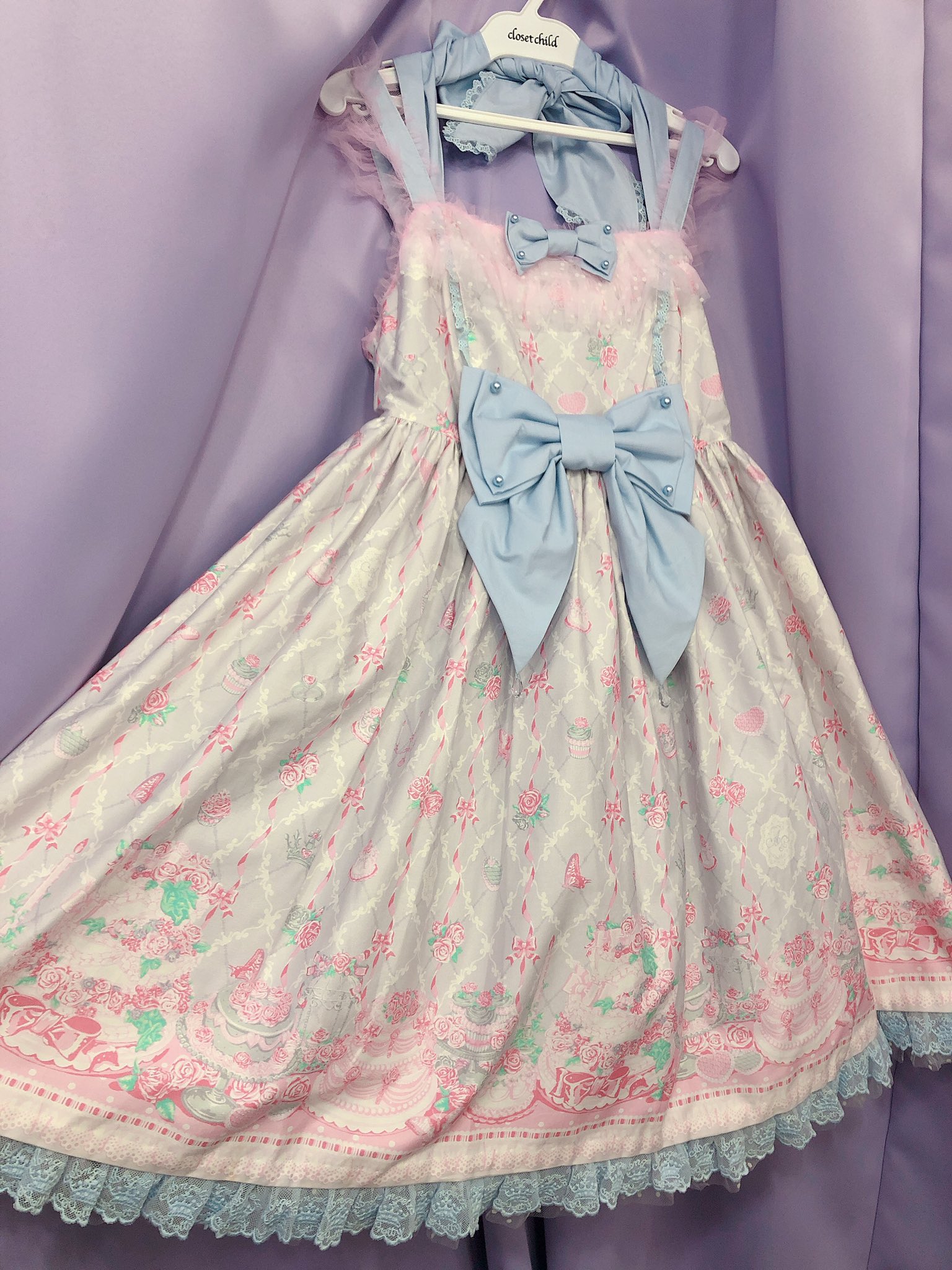 新品　Angelic Pretty　ケーキ柄　ワンピース