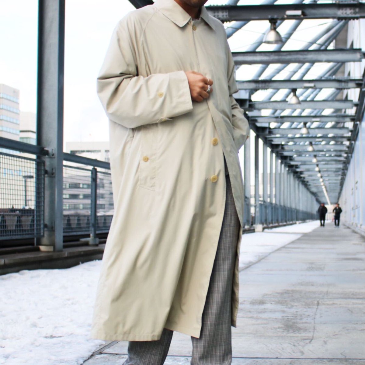 AURALEE SUPER LIGHT POLY SOUTIEN COLLAR COAT オーラリー ステン