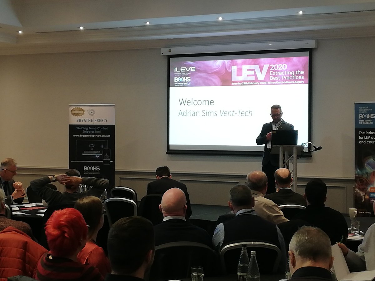 BOHSworld's tweet photo. We've kicked off #LEV2020 with an introduction from Adrian Sims, and the first speaker of the day, Dean Greer, here to give an ILEVE update. https://t.co/xBCF5WQqcO