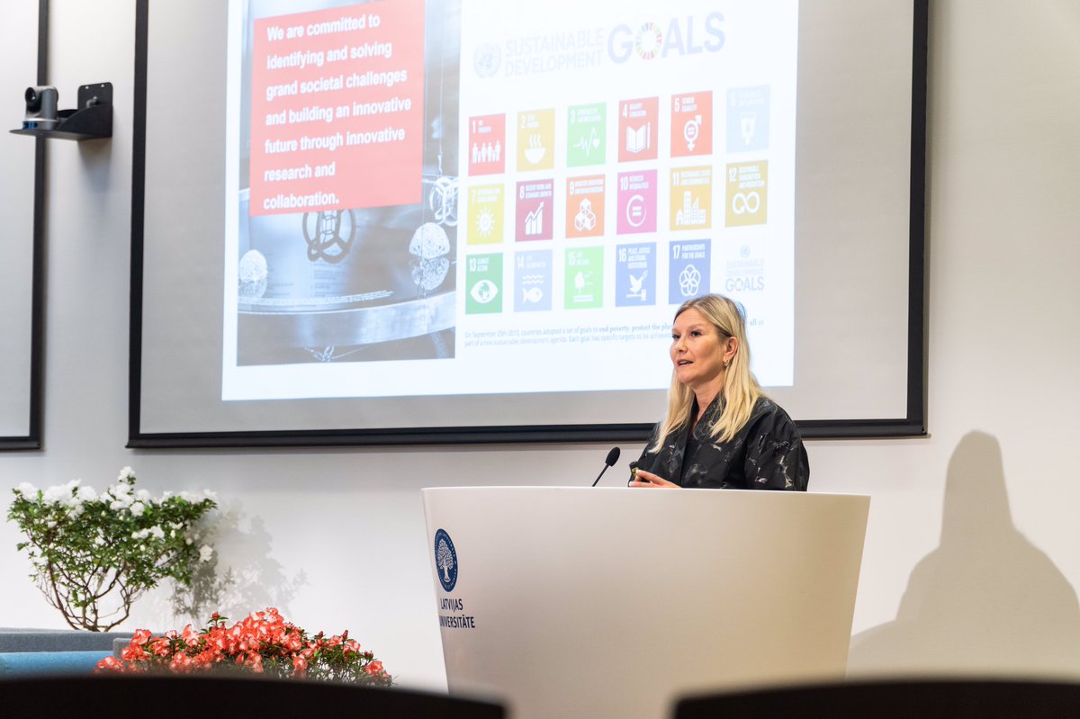 TukiainenTaina's tweet photo. Sustainability and #SDGs are a driving force of innovation in the society today. 

Innovative research and meaningful collaboration are the foundation for a sustainable tomorrow! #SmartupBSR #S3 https://t.co/05e6oEYWwF