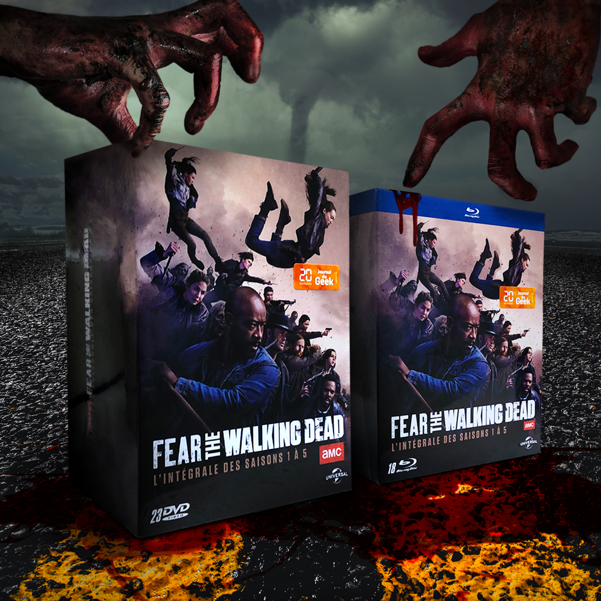 UniversalSerie's tweet photo. RT + FOLLOW pour tenter de gagner des coffrets de l'intégrale des saisons 1 à 5 de #FearTheWalkingDead en DVD et Blu-ray™ 📀🧟‍♂️ https://t.co/3NT6lA1KWh