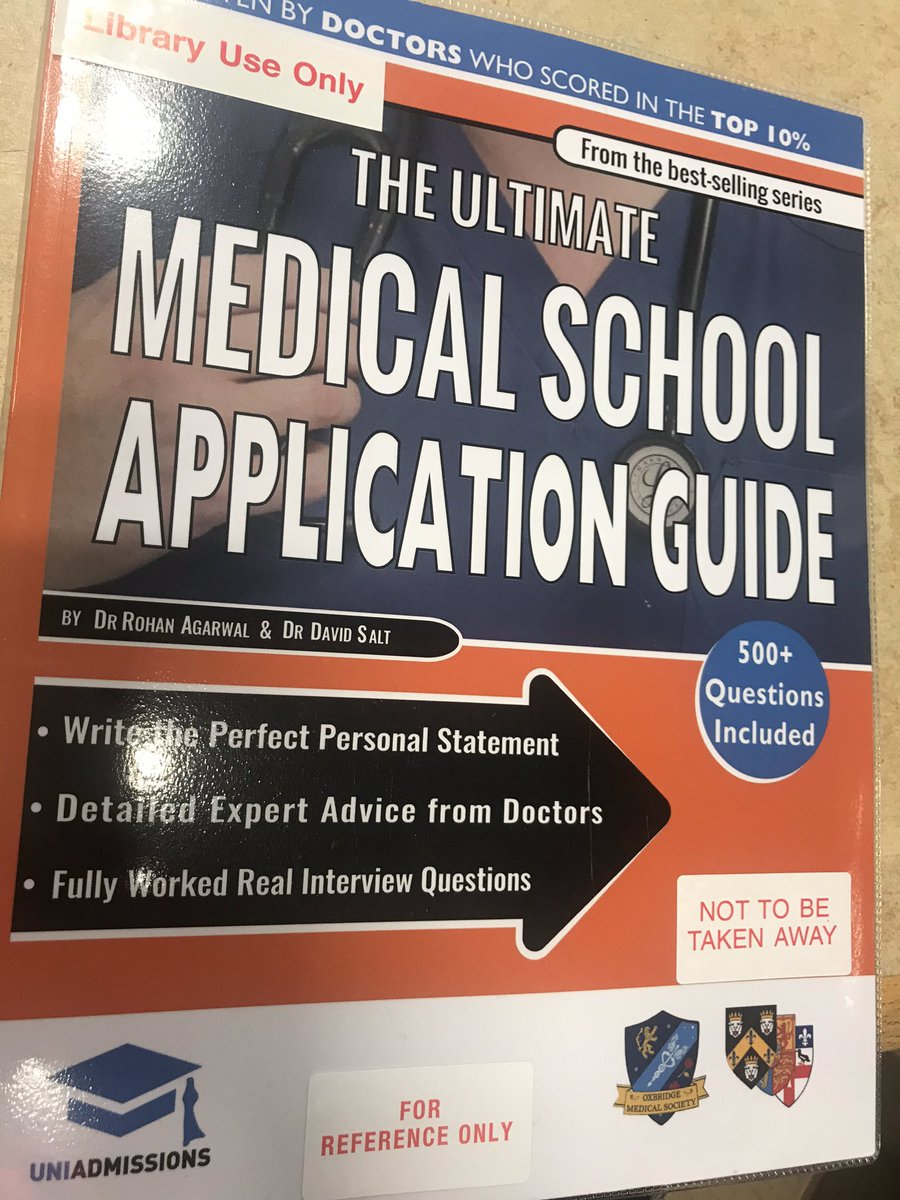 LibraryUpper's tweet image. A bit early I know but if you’re thinking of applying for medicine this year we have just the book for you!