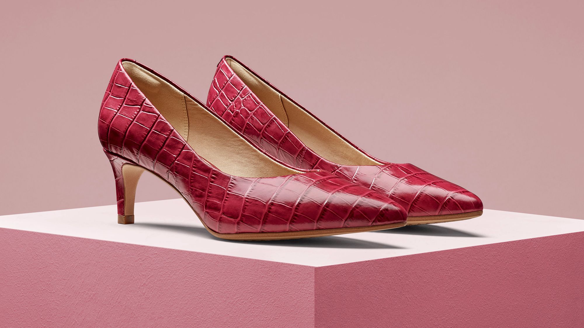 Clarks fuchsia cheap shoes