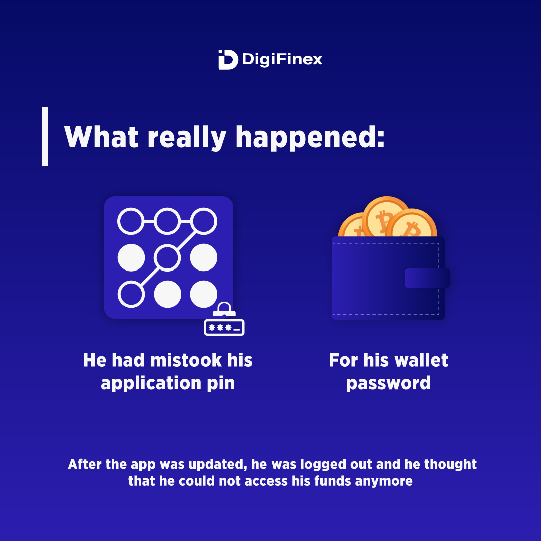 DigiFinex's tweet photo. Lesson learned- always backup your key phrases while using a #bitcoin wallet.😆 https://t.co/yJi75aiBKb