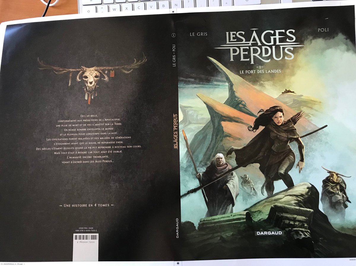 YvesSchlirf's tweet photo. Cover Les Âges Perdus sur le bureau de ⁦@ryun_reuchamps⁩ ..!
#jeromelegris #didierpoli 
#comics #bandedessinee ⁦@EditionsDargaud⁩ https://t.co/wpaZUUcXe5