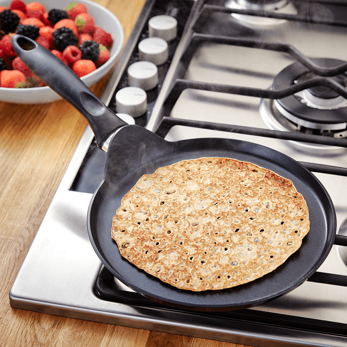 CookabilityShop's tweet photo. Everything you need for #PancakeDay2020 today. Plenty of non-stick @JudgeKitchen #crepe #pans in stock. @CookabilityShop #WottonunderEdge #crepes #pancakes https://t.co/r6YEnM4V5p