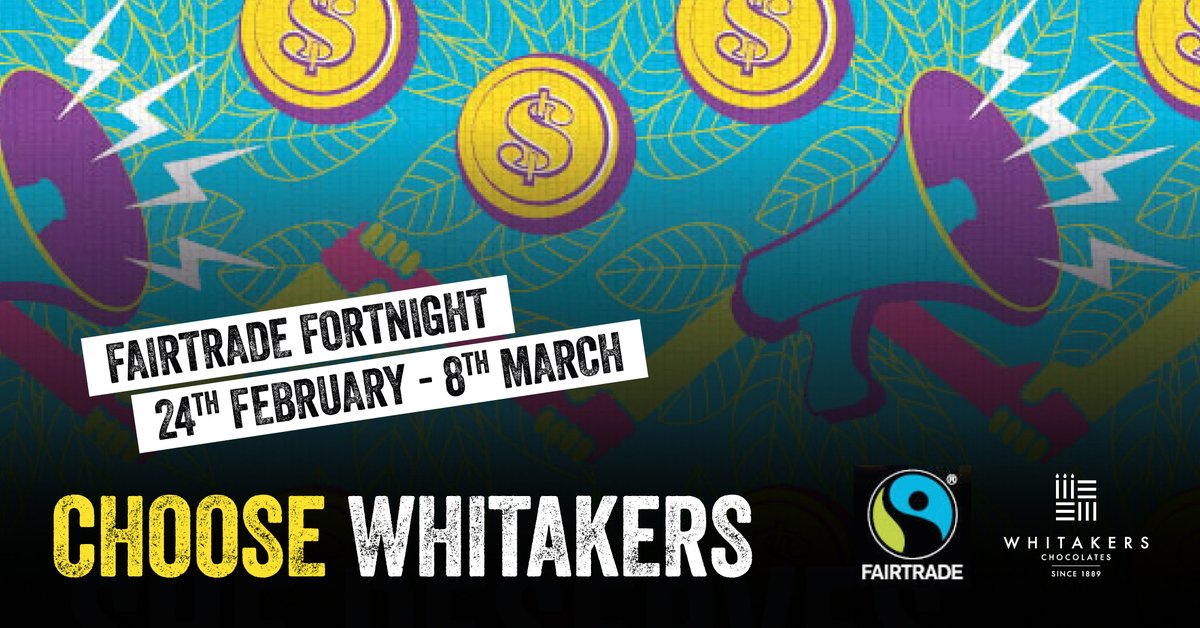 This Fairtrade Fortnight buy Fairtrade and start making a difference. Whitakers Chocolates LTD offer Fairtrade chocolates and for a limited period are giving an extra 20% OFF online. Head over to whitakerschocolates.com for great savings on great chocolate!✨
#choosefairtrade