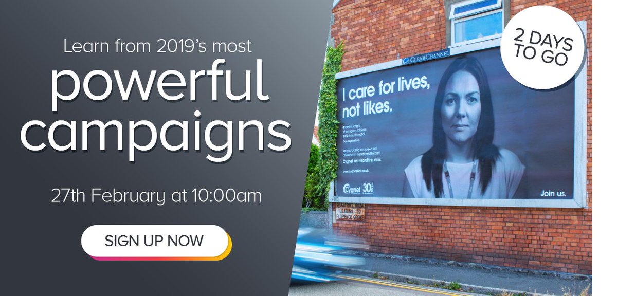 MelanieCCUK's tweet photo. 2019 was an incredible year, filled with some truly amazing #OOH campaigns. Join us on Thursday to discover what really makes a powerful advertising campaign: https://t.co/0TPxt8HgAC https://t.co/AbT8GPJAjH