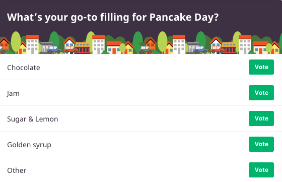 Pancake Day crêped up on us this year! Click the link below &amp; vote for your favourite filling 👇🏼🍽

inyourarea.co.uk/embed/surveys