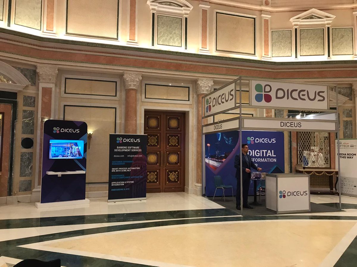 Diceus_global's tweet photo. We're currently in Riyadh at @MeftechKSA and are ready to meet you! Come and see how we're helping to enable digital transformation in the Middle East.
Our stand is in the booth F3, don't forget.
#Diceus #MEFTECH #KSA #FinTech #banking #innovations #digital #conference https://t.co/xom0hWe69D