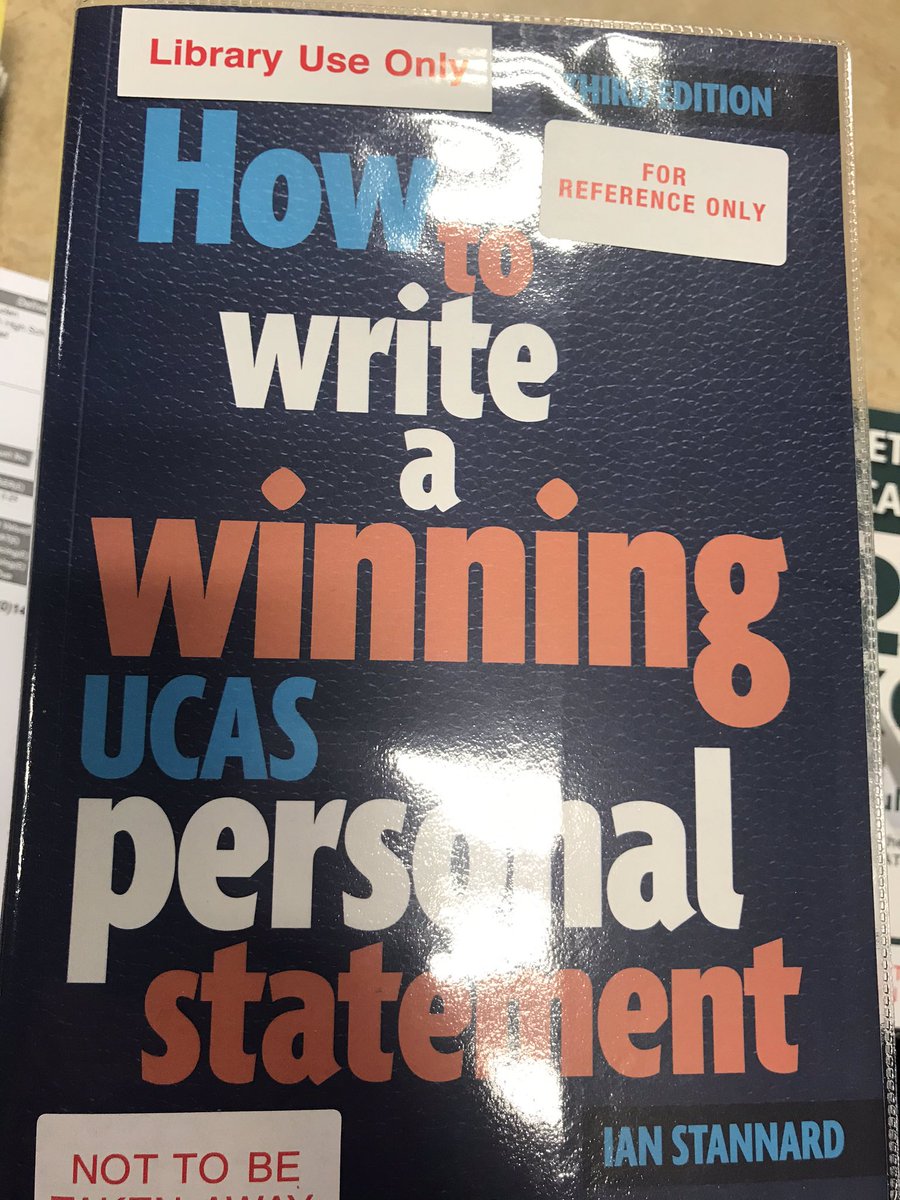 LibraryUpper's tweet image. The most important part of your Uni application. Start thinking about it now 👍