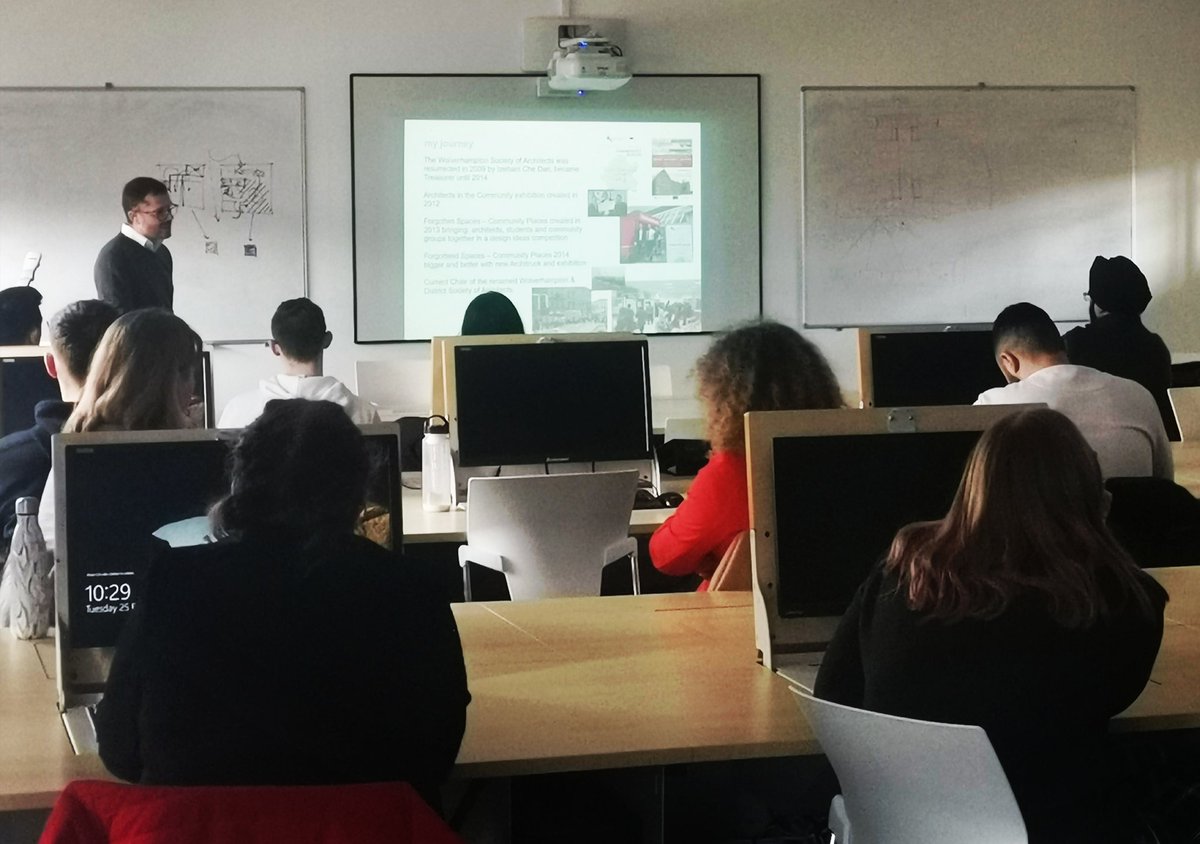 OliveWhiteArch's tweet photo. Delighted to be joined by Leigh Holt from @etc_architects for our @RIBAWestMids #LearnItEarnIt sessions with #RIBA Leigh is also @RIBAWolvo Chair https://t.co/XZWomq767v