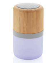 *Coming Soon* Funky wireless speaker made from natural Bamboo, with an integrated mood light that can light up in 4 different modes 💫🌟 #PromotionalMerchandise #BrandedSpeaker