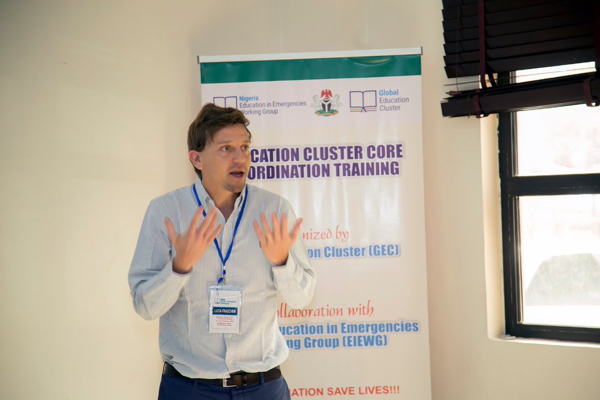 EiEWG_NGA's tweet photo. With funding from @eu_echo and technical support from @GlobalEdCluster , @EiEWG_NGA partners - Govt, UN, INGO and NNGO - from the BAY states and Abuja began a 3-day Education Core Coordination Training in Abuja. This will lead to the development of an Education Cluster Strategy. https://t.co/Idg9TUGDwS