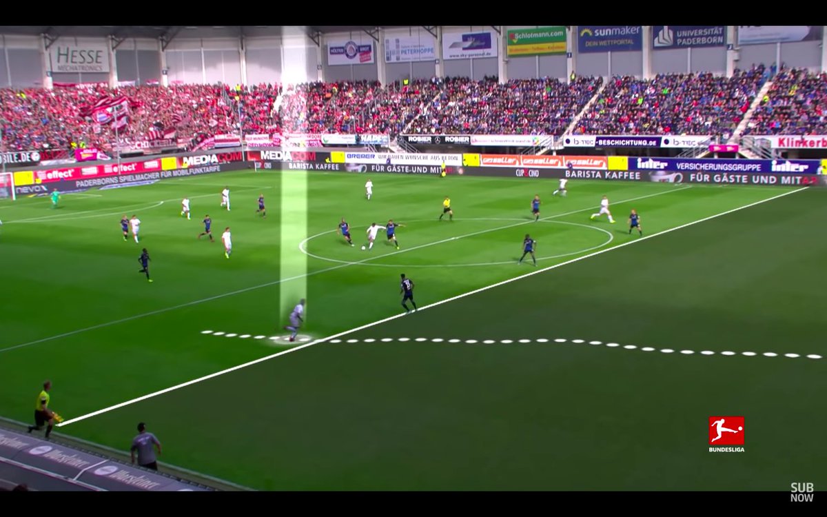Gnabry has quality movement and running intensity with him completing 1,420 intensitive runs this season and 551 sprints. His high football IQ is conveyed in his direct, well-timed and intelligent runs using his speed of around 34km per hour to get into dangerous areas in behind.