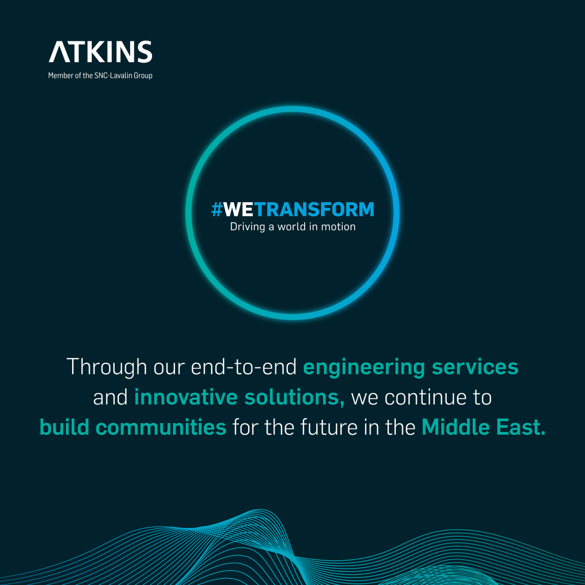 atkinsrealis's tweet image. We work through complexity together to drive a world in motion and support the regional transformation in the #MiddleEast. Learn more about our end-to-end #engineering services: bit.ly/2HVSDpS
#WeTransform