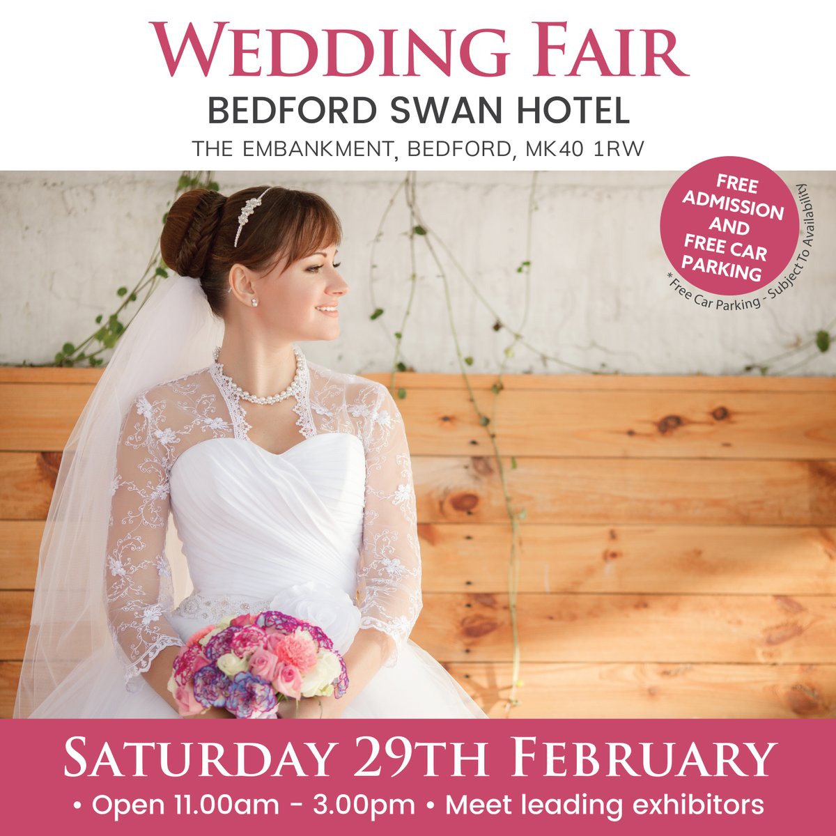 The wonderful @BedfordSwan #weddingfair  is this Saturday. An event not to miss! Packed with exhibitors and a 2 stunning fashion shows. #bedfordbrides <a href="/BedfordEventsUK/">Bedford Events</a> <a href="/GJBridal/">George James Bridal</a> #bedfordweddings #bride2be <a href="/SmoochWedrings/">Smooch Wedding Rings</a> #newlyengaged #weddingplanning