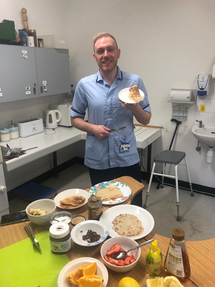 Leeds Complex Rehabilitation (@cahcomplexrehab) on Twitter photo You’d batter believe it’s Pancake Day here on complex rehab!! A great morning of 1:1 and group rehab sessions preparing and of course eating pancakes which were enjoyed by staff and patients alike! <a href="/CAHTriTeam1/">Chapel Allerton Hospital CSU</a> <a href="/LTHTOT/">Leeds TH OT</a> <a href="/LTHTTherapyCSU/">LTHT Adult Therapies CSU</a> You’d batter believe it’s Pancake Day here on complex rehab!! A great morning of 1:1 and group rehab sessions preparing and of course eating pancakes which were enjoyed by staff and patients alike! <a href="/CAHTriTeam1/">Chapel Allerton Hospital CSU</a> <a href="/LTHTOT/">Leeds TH OT</a> <a href="/LTHTTherapyCSU/">LTHT Adult Therapies CSU</a>