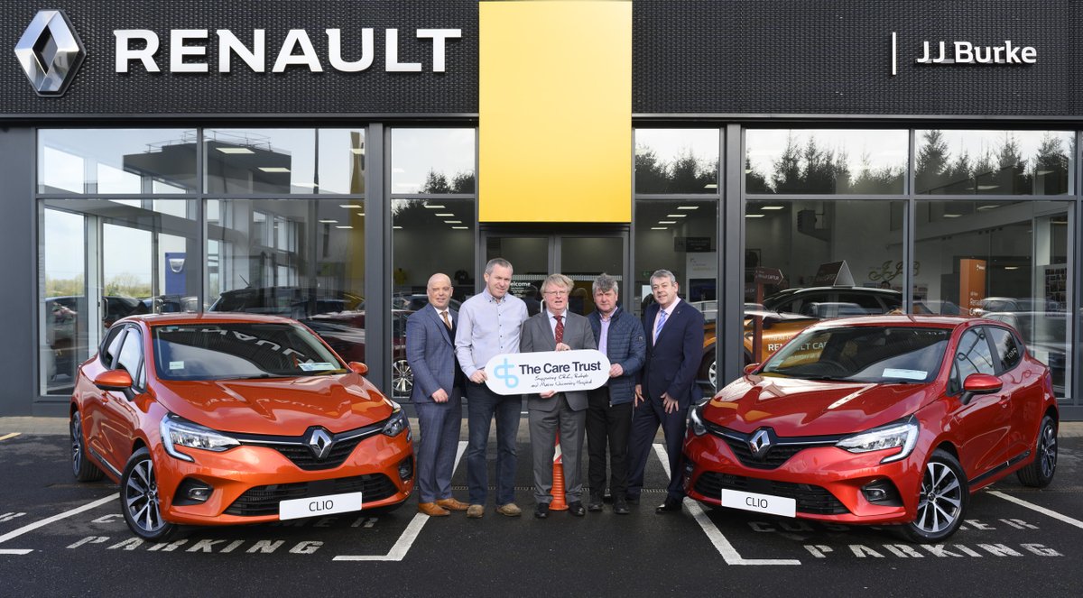 TheCareTrust's tweet photo. Seeing Double as Renault and The Care Trust get Lucky Winners on the Road with the All-New Renault Clio. https://t.co/fAsfyZcAci https://t.co/suahtwo0xD