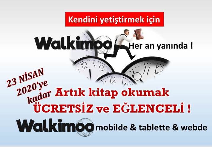 Şimdi hemen üye olun, bütün kitapları ve bültenleri ücretsiz okuma ayrıcalığını yaşayın! 23 Nisan 2020 itibariyle, senelik üyelik ücreti sadece 25 TL.  walkimoo.com #walkimoo #kitap #kitapoku #ekitap #yerligirişim #kişiselgelişim #okuyorum