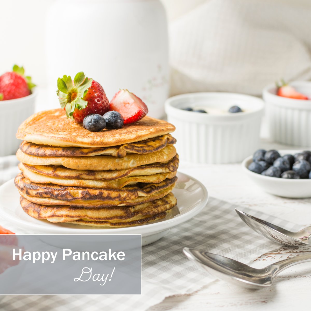 Happy Pancake Day! 🥞 Are you going to be cooking up some sweet treats in your kitchen today? 🍓 Here's a super easy recipe from BBC Good Food Show to help you out! 👉bit.ly/37EJmgp