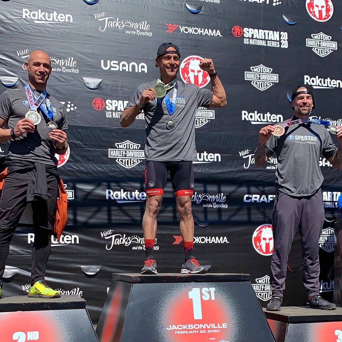 GroundPoundr11's tweet photo. Special #MedalMonday after kick off of the @SpartanRace US National Series in #spartanjacksonville . Earned the 1-1-1 (1st overall ages) both days. Great seeing so many #spartanfamily there- congratulations #AltRedEliteTeam #MBAProTeam #spartanathlete #ocr #endurelite #altred https://t.co/JBNkQXWXrJ