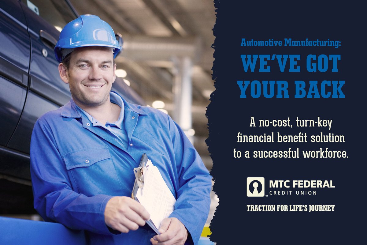MTCFCU's tweet photo. CU@WORK, the legacy that made us is also the journey to LEAD THE WAY in financial services. Discover more. We'll see you at the #SCAutoSum20, Feb 26-28 #Booth43. #15Facts15Days
CU@WORK | HR SOLUTIONS | LIFETIME BENEFITS
#AutomotiveManufacturing https://t.co/UqYjK3mZsa