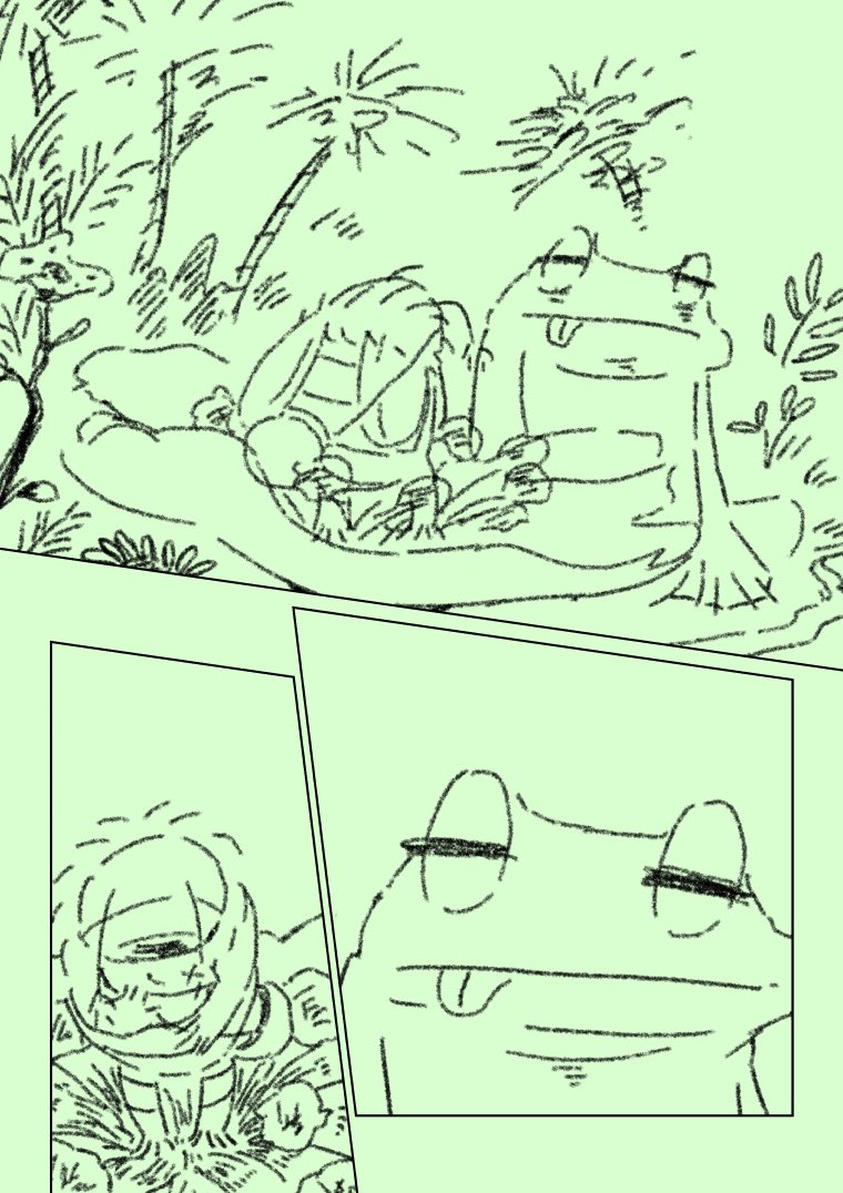 ペン入れとりあえず終わった!
今回は植物が出てくるので、草木描きたい欲が満たされた

今のところ大満足✨
明日は色塗るぞー 