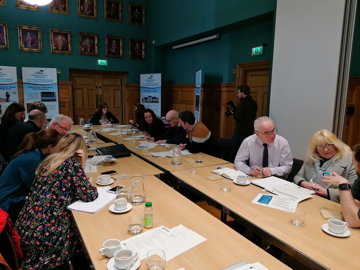 Our #climatechange and #historicplaces seminar is underway in Derry, great work so far testing our project tools for risk management! #climateheritage