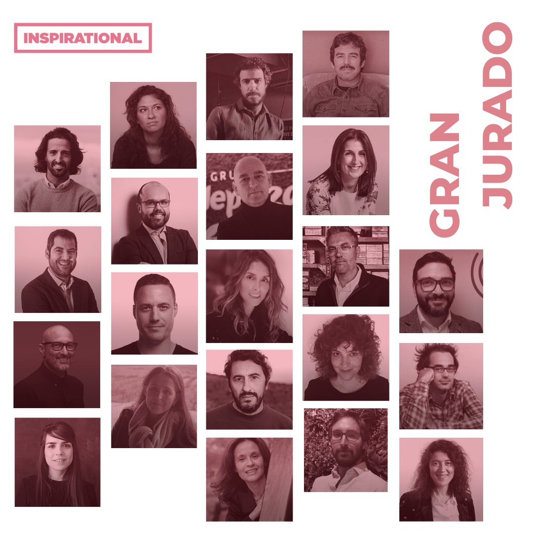 Es un orgullo que el Gran Jurado de #Inspirational20 esté formado por estos profesionales, con Roberto Fara al frente. Ellos valorarán la shortlist y elegirán a los ganadores de cada una de las categorías inscritas. Presenta la tuya antes del 6 de marzo inspirational.es/premios/