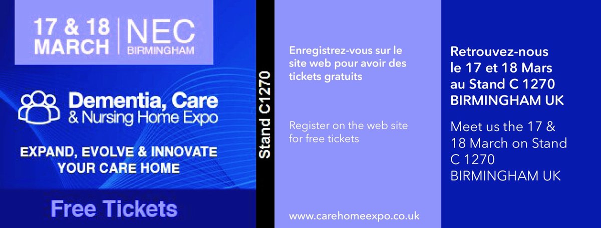 AnouchkaPiolet's tweet photo. @Technosens_SAS a le plaisir de participer cette année au salon Dementia Care &amp; Nursing Home Expo événement incontournable à Birmingham.
Venez découvrir ou redécouvrir nos outils pour améliorer le partage d'information de votre résidence. 
#birmingham #informations#animations# https://t.co/m0ANmwRGME
