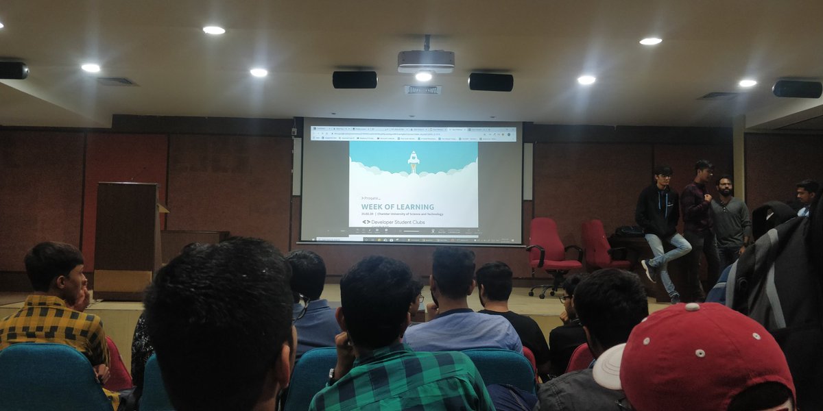 rajbheda5's tweet image. A fantastic 0 day meetup of Week of Learning (WOL) by @progateEN conducted by @DSC_Charusat . Got to know about awesome websites to presume the power of JavaScript and a sweet ending of meetup with a @GetKahoot quiz.👨‍💻😄
#dsc_charusat #code2success