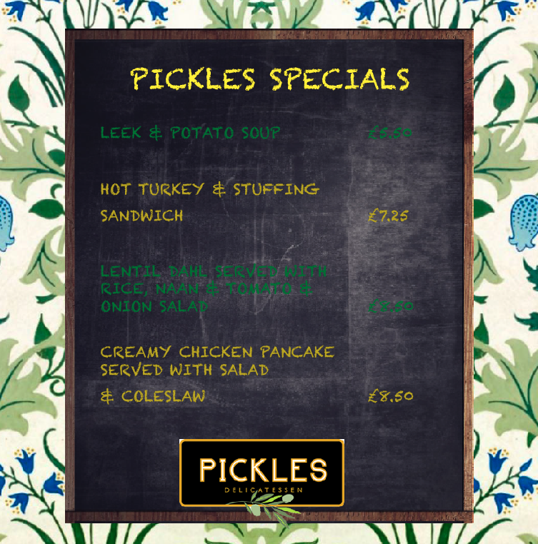 Happy Pancake Day! What's your favourite topping? On our specials board today, we have one of our fave savoury ones...creamy chicken, delicious! #ShroveTuesday #FavouritePancakes #PicklesBaildon