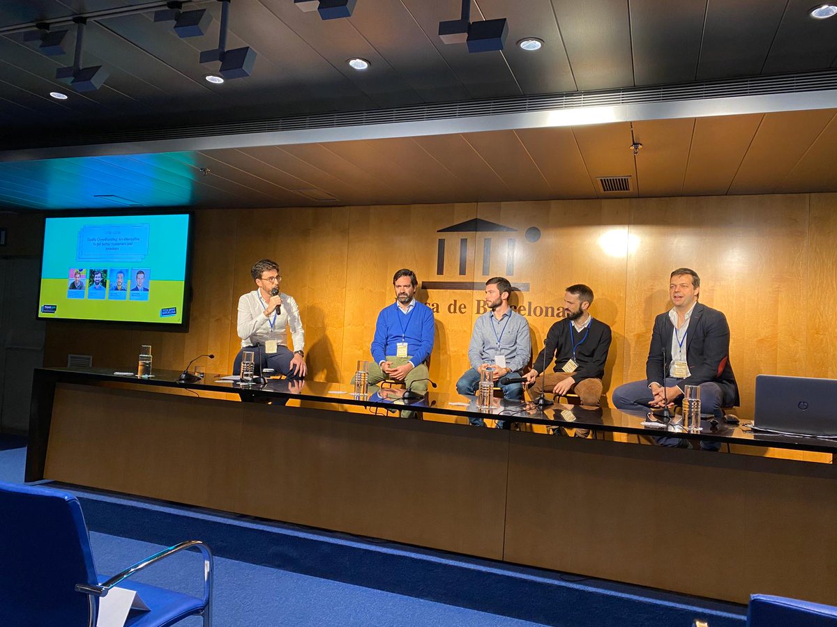 BancoSabadell's tweet photo. #FINTechDay #TechSpiritBarcelona | Estamos también en el panel 'Equity #Crowdfunding' con @maserig, Strategic Investments Associate @InnoCells, @RSaltor CEO @TheCrowdAngel, @Oriol_Cordon COO @CrowdcubeES,  @nacho_orme CEO @Startupxplore y Daniel Oliver Founder @CapitalCellNet https://t.co/CbSA4hQLIJ