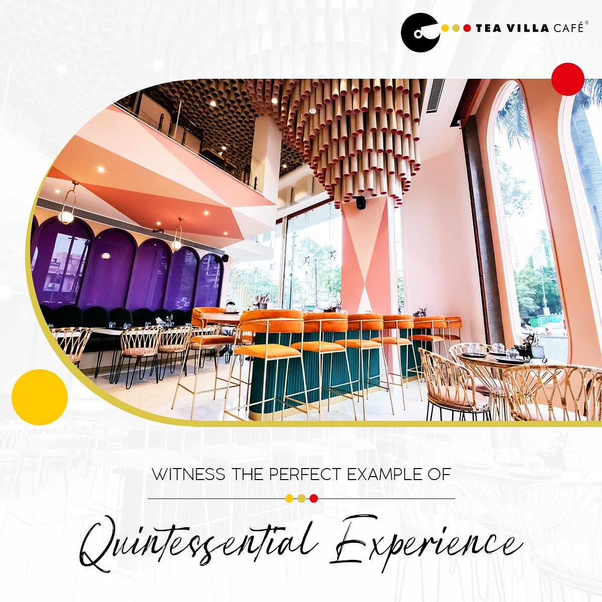 Teavillacafe's tweet photo. When every morsel of the food &amp; every corner of the venue, gives you immense pleasure, then it all becomes a worthy experience. Come &amp; encounter a mesmerizing affair with some great food, captivating ambience &amp; vibrant vibes, only at Tea Villa Cafe.

#tealovers #teavillacafe #tvc https://t.co/XuWfCzQqYu