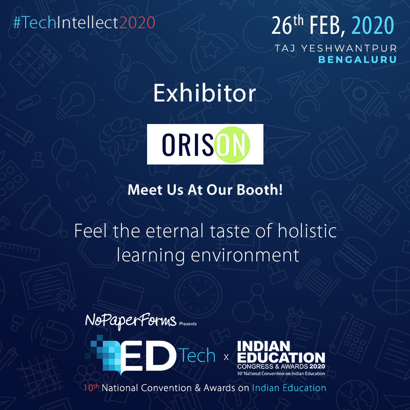 EntrepEducation's tweet image. You have experienced regular education system.
Now meet Orison Learning Studio at Indian Education Congress &amp;amp; Awards 2020 and feel the eternal taste of a holistic learning environment.

Register now at bit.ly/2vlI1NI

#IEC2020 #techintellect2020 #education #Bengaluru