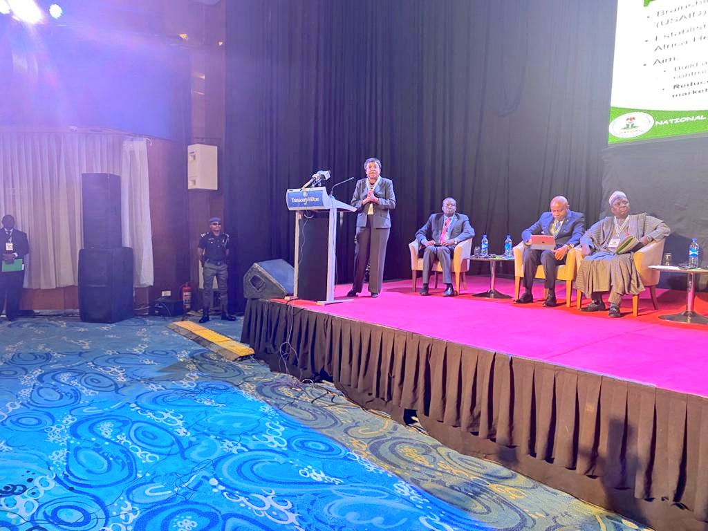 NafdacAgency's tweet photo. Opening speech by the @DGatNAFDAC and Chairperson AMRH Steering Committee, Prof. Mojisola Christianah Adeyeye on 
Quality of Medicinal Products: Regulatory Considerations. #AMQF #AMQF2020 https://t.co/hEHNdWnFuW