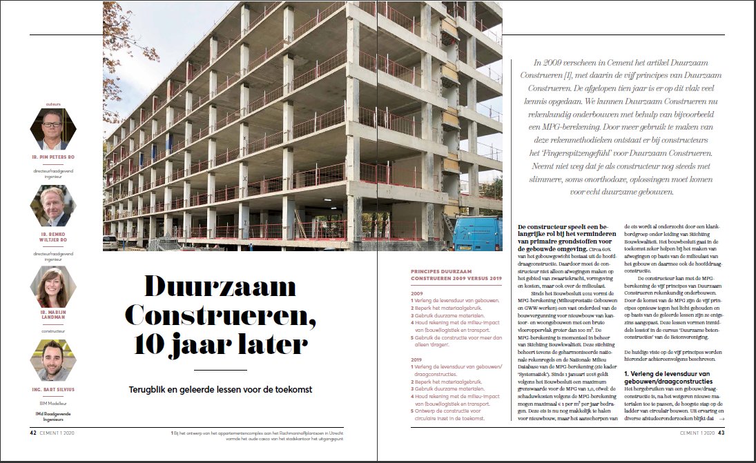 Het artikel 'Duurzaam Construeren 10 jaar later' lezen zonder te hoeven inloggen? Dat kan via deze link: cementonline.nl/article/14995/… #duurzaam #leerzaam