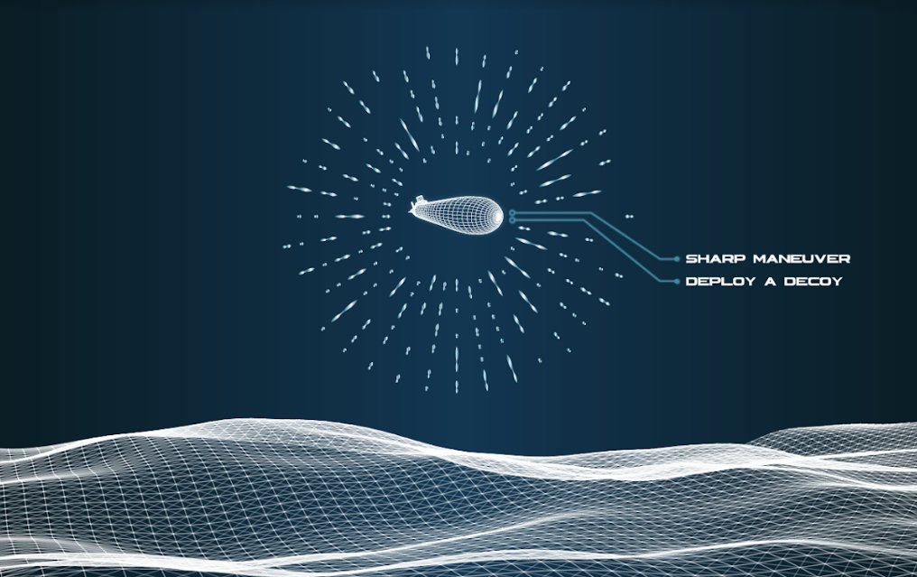 Torpedo coming straight for us! Have you tried deploying a decoy? Give Explore Mode a go! #submarineadventure #sounddesign #vux #voicefirst